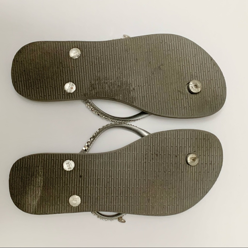 Havaianas Grey and Silver Flip Flops - Picture 12 of 15